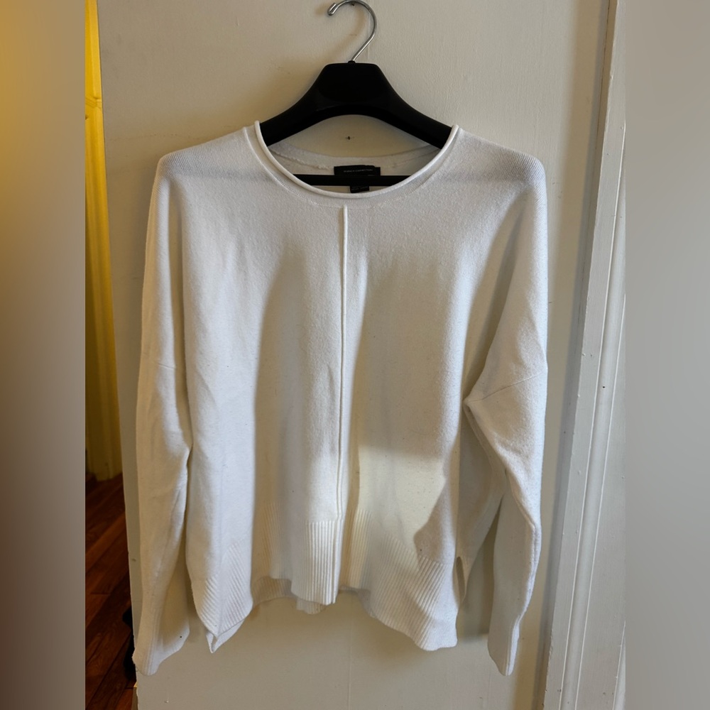 French Connection Ivory/white Long Sleeve sweater XL womens